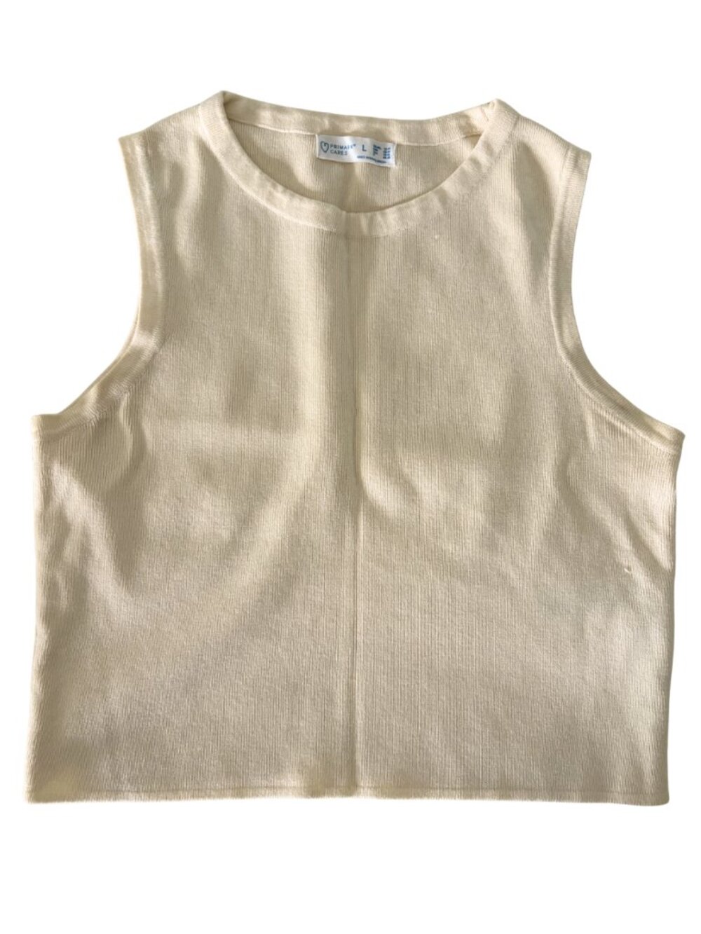 Primark Butter Yellow Tank Crop Top